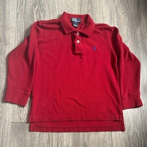 Polo by Ralph Lauren Kids Crimson Long Sleeve Polo